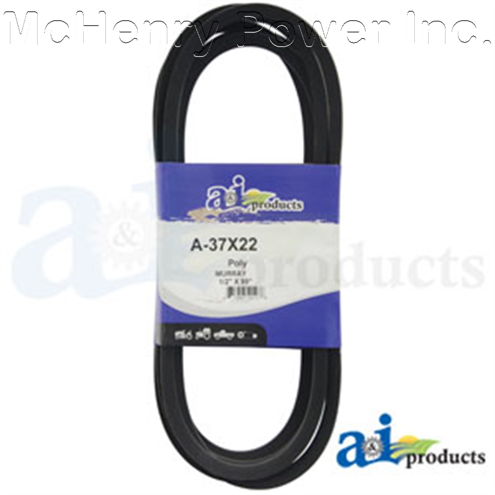 A-37X22 Lawn and Garden Machinery V-Belt Fits Murray 